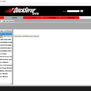 Cummins QuickServe Parts Catalog - 2016