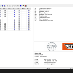 Wirtgen Widos Spare Parts Catalogs – 2013.01